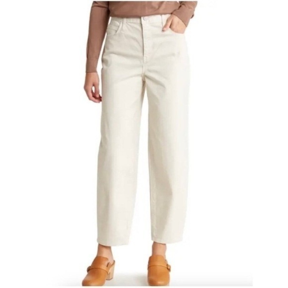 FRAME Jeans Ultra High Rise Barrell Pants in Bone Women 29 NWOT $258